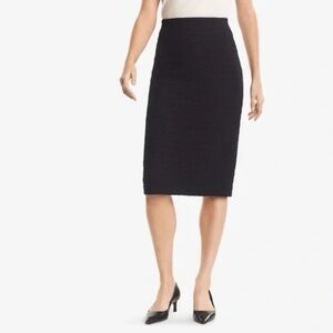 MM LaFleur Dorchester Skirt Black Glyph Jacquard 6